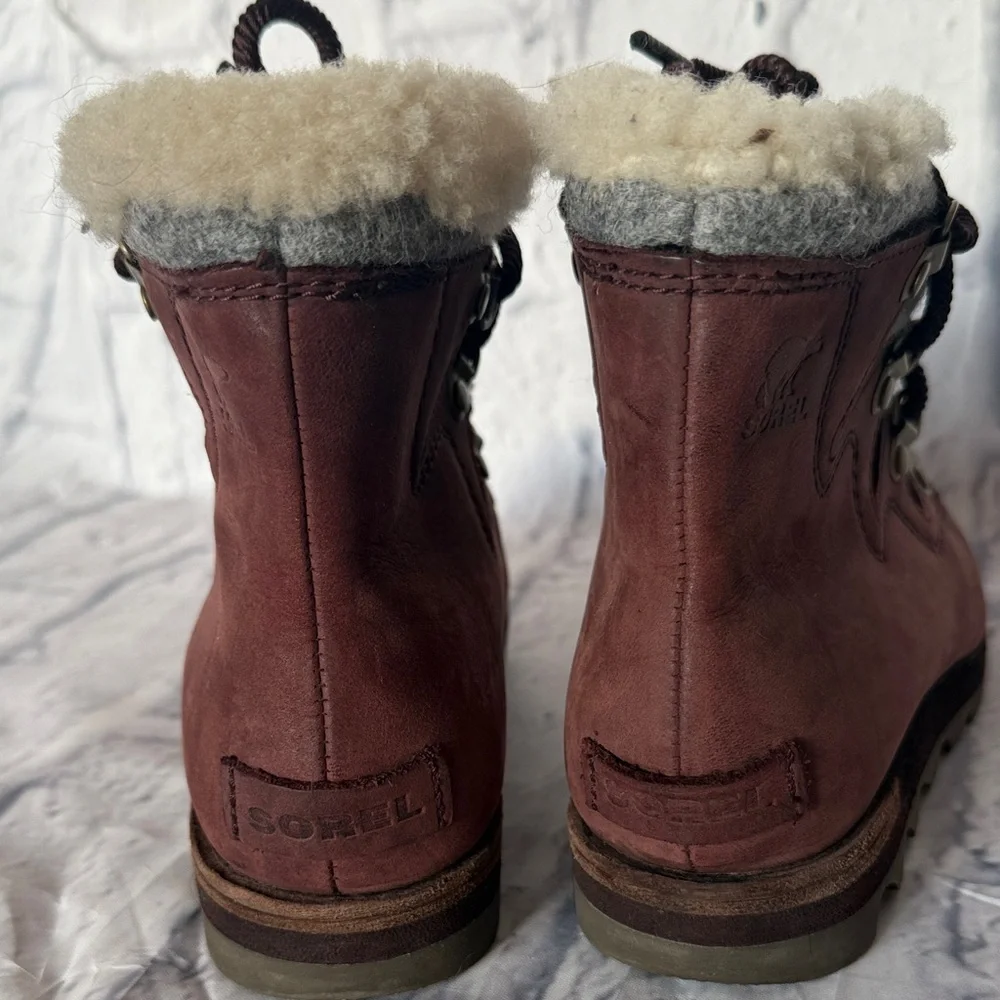 Sorel Tan and Gray Winter Boots